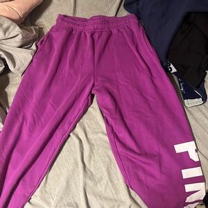 Magenta Victoria secret sweatpants